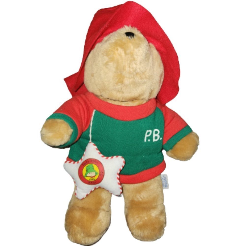 Sears Kids Gifts PADDINGTON BEAR Plush with 1995 Dated Christmas Ornament Toy
